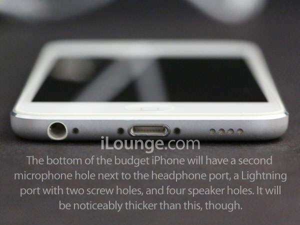 Design de l'iPhone low cost : mixte de l'iPhone 5, de l'iPod Touch et de l'iPod Classic