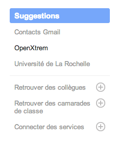 Google renomme son icône 'Cercles' par 'Rechercher des contacts' au sein de Google+ - Recherche manuelle possible