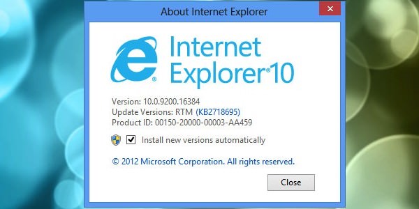 Internet Explorer 10 est désormais disponible sur Windows 7