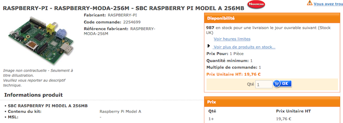 Le Raspberry Pi à 25 dollars est désormais disponible en Europe