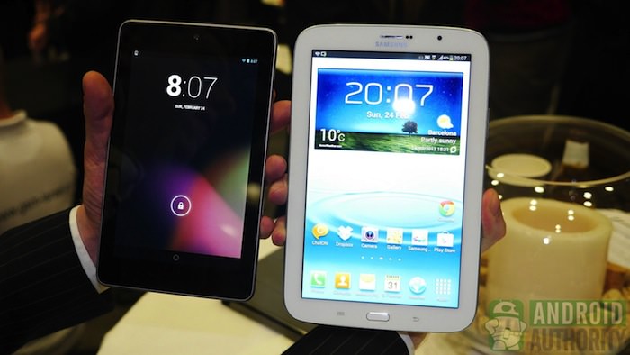 MWC'13 : Samsung annonce la Galaxy Note 8, une tablette de 8 pouces avec l'iPad Mini en ligne de mire - Comparaison entre la Galaxy Note 8 et la Nexus 7