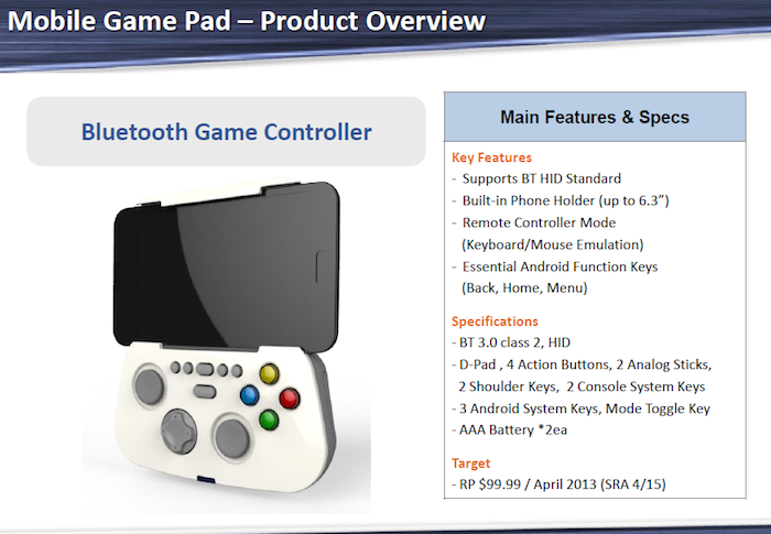 Le prix et la disponibilité des accessoires du Samsung Galaxy S4 ont fait surface - Game Pad