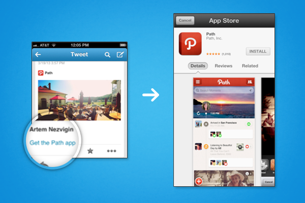 Les Twitter Cards sont en train de changer la façon dont vous regardez Twitter - Mobile deep-linking