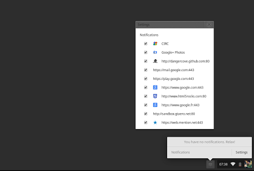 Les notifications pourraient arriver sur Chrome OS