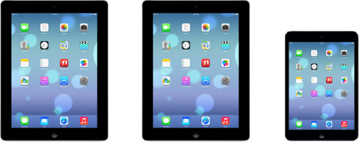 À quoi ressemble iOS 7 sur l'iPad Mini et iPad ?