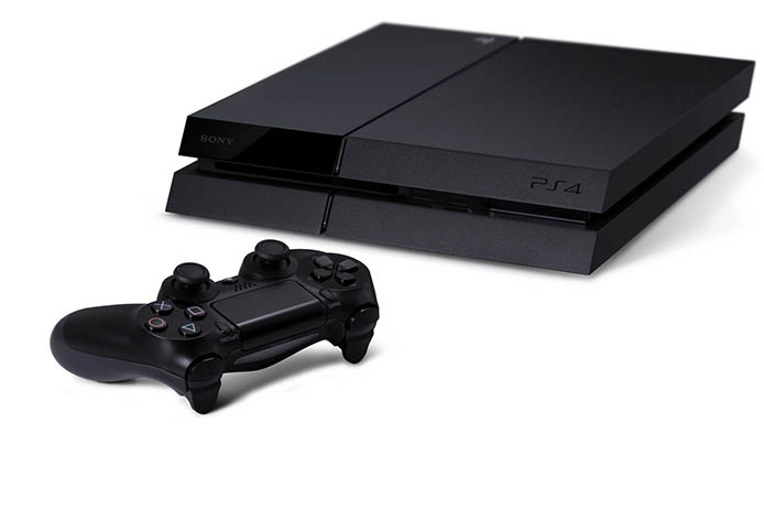 Vue de la PlayStation 4 avec le DualShock 4