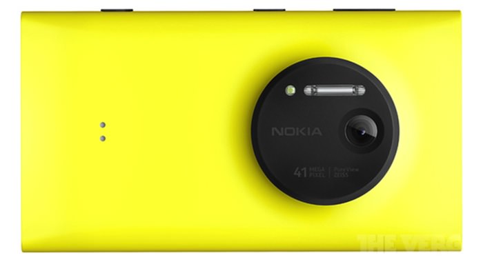 Vue de face du Nokia 1020
