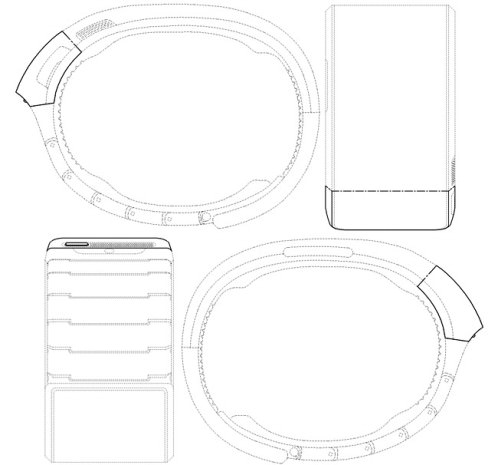 Un brevet d'un concept d'une smartwatch Samsung présente un écran flexible