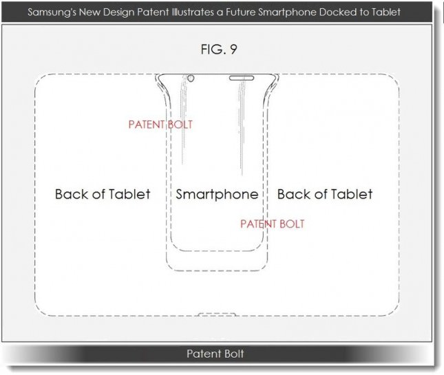 Un brevet déposé par Samsung révèle un dispositif semblable au Padfone dans lequel le smartphone viendrait se loger dans une tablette