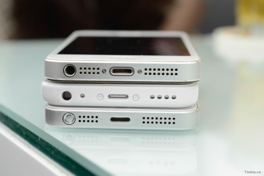 Tranche inférieure de l'iPhone 5, l'iPhone 5S et l'iPhone 5C