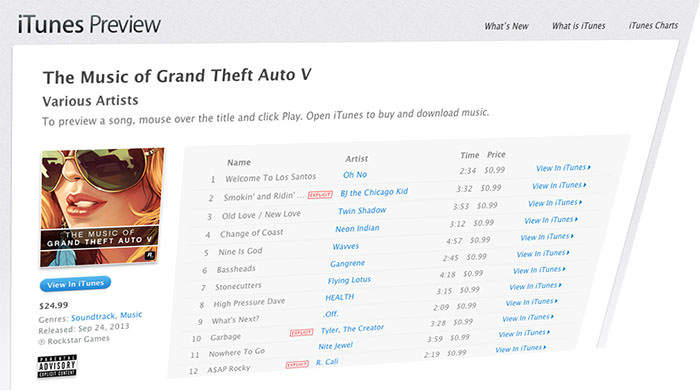 GTA 5 : Trois volumes de la musique de Grand Theft Auto V disponibles maintenant