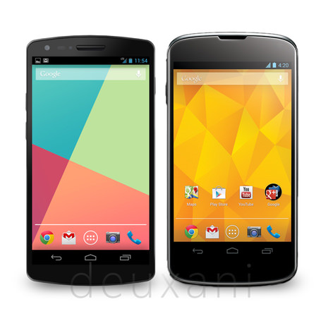Comparaison du Nexus 5 et le Nexus 4