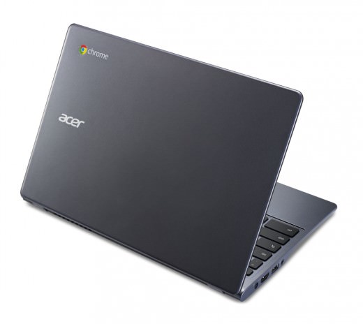 Acer dévoile un autre Chromebook, le C720, apportant notamment la fameuse puce Haswell 42 Acer Chromebook previewed at IDF rear view angled