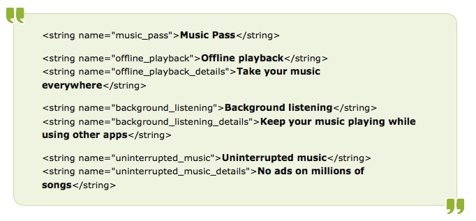Le code source de YouTube sur Android révèle un service de streaming musical