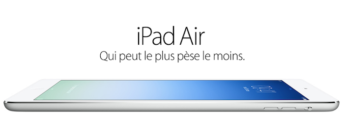 L'iPad Air est en vente partout dans le monde
