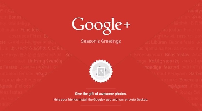 Rétrospective de l'année sur Google+