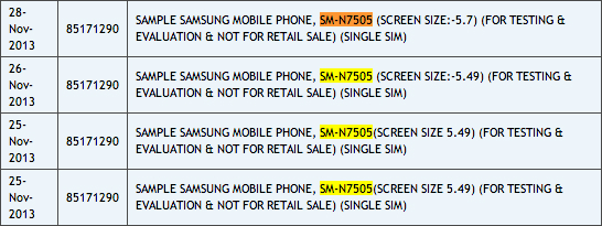 Le SM-N7100 une variante du Galaxy Note 3 ou du Note 2 ?