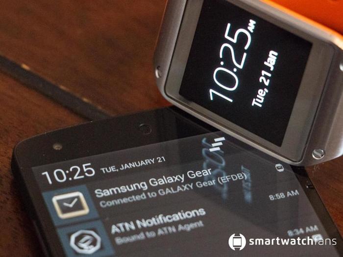 La Galaxy Gear conçue pour fonctionner officieusement avec le Nexus 5