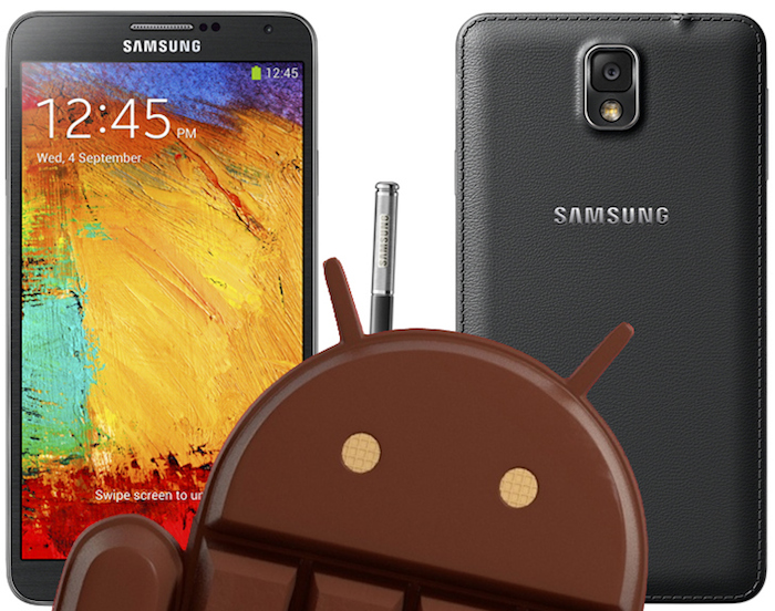 Le déploiement de Android 4.4 sur le Galaxy Note 3 commence