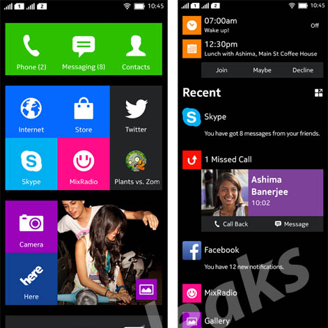 Serait-ce le smartphone Nokia Android et l'interface semblable à Windows Phone ?