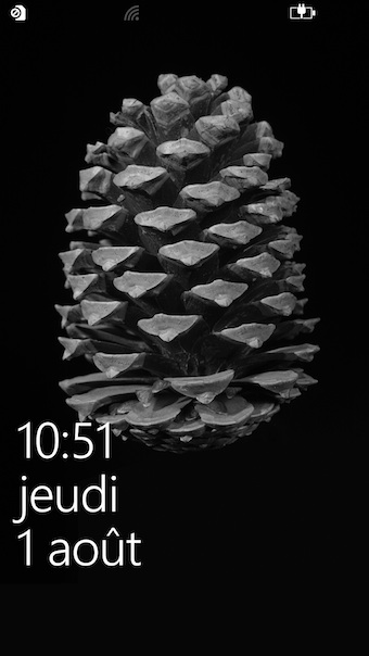 Écran de verrouillage