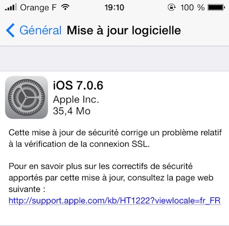 Mettez à jour vos appareils iOS maintenant, afin de corriger une faille de sécurité
