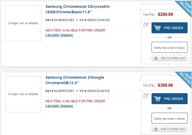 Samsung Chromebook 2 arriverait en modèle 11,6 pouces et 13,3 pouces