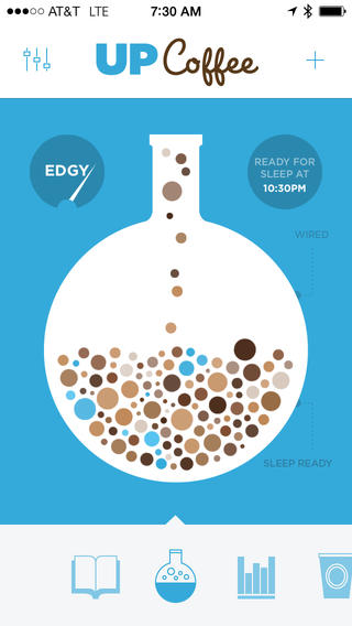 Écran d'accueil de UP Coffee