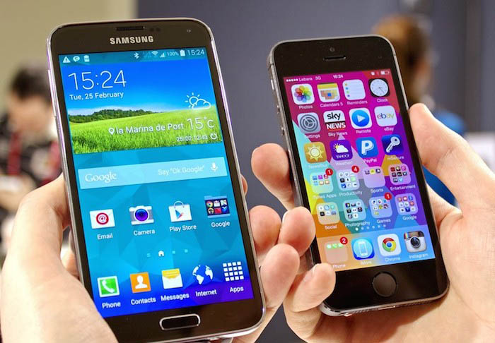 Galaxy S5 versus iPhone 5S