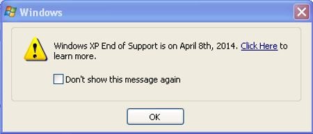Microsoft réprimande les utilisateurs de Windows XP à changer d'OS !