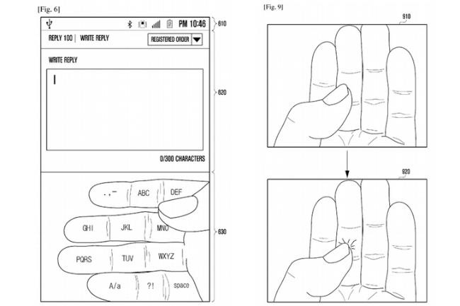 Samsung prêt à se servir de vos doigts comme un clavier