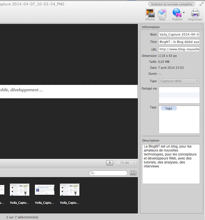 Gestion des métadonnées