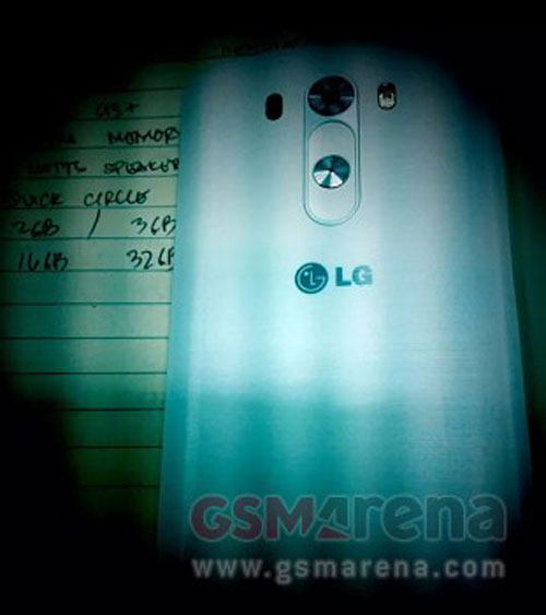LG G3 : vue de sa coque arrière