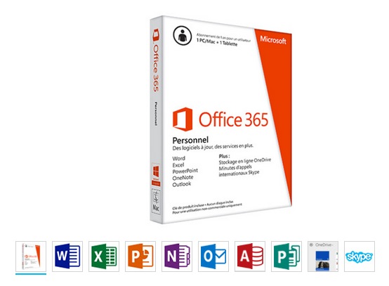 Microsoft Office Personnel pour 70 euros par an