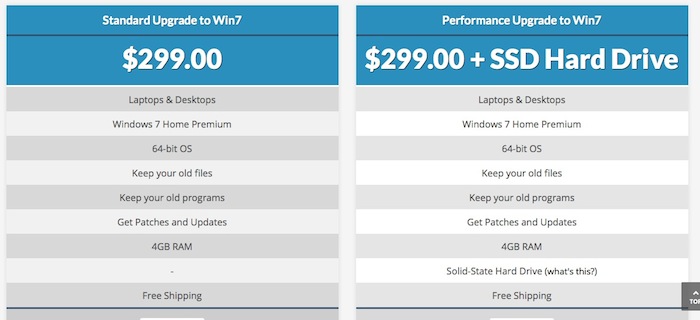 Migrer vos données de Windows XP à Windows 7 avec UpgradeMyXP.com