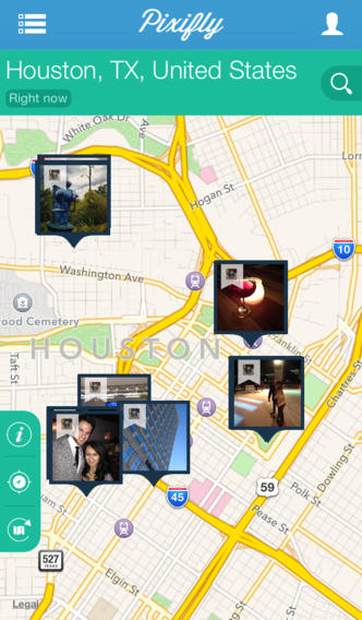 Pixifly - Cartographie des photos du service