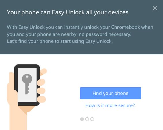 Déverrouiller votre Chromebook grâce à votre smartphone