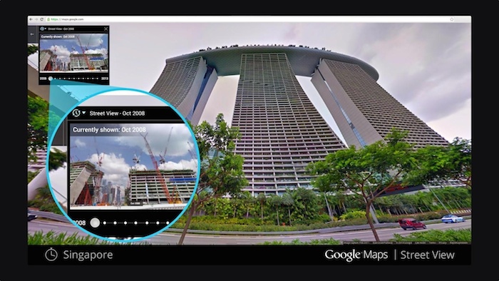 Voyager dans le temps en utilisant Google Street View