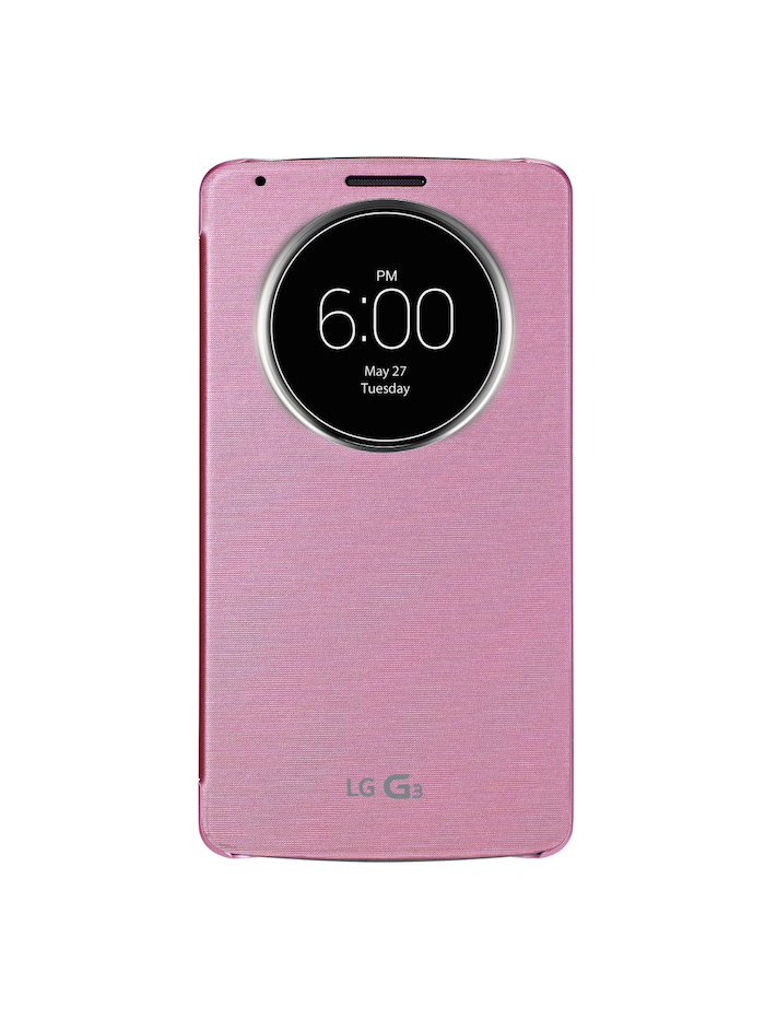 QuickCircle Case : l'étui de LG nous donne une vue sur le LG G3 54 LG G3 QuickCircle Case Indian Pink