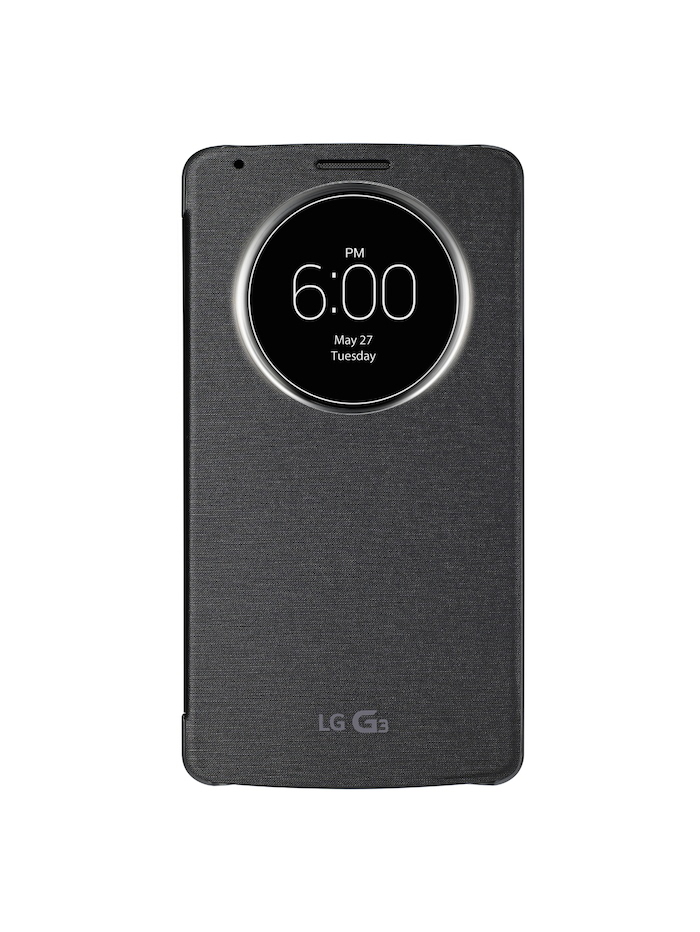 QuickCircle Case : l'étui de LG nous donne une vue sur le LG G3 55 LG G3 QuickCircle Case Metallic Black