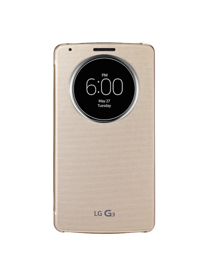 QuickCircle Case : l'étui de LG nous donne une vue sur le LG G3 56 LG G3 QuickCircle Case Shine Gold