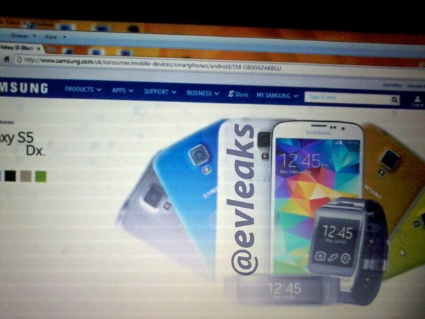 Galaxy S5 (DX) Mini : il fait une apparition sur le site de Samsung