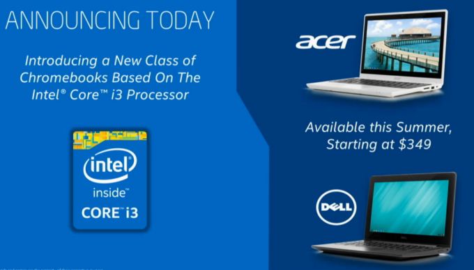 Dell va également lancer un Chromebook basé sur un processeur i3