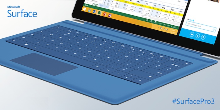 Type Cover de la Surface Pro 3