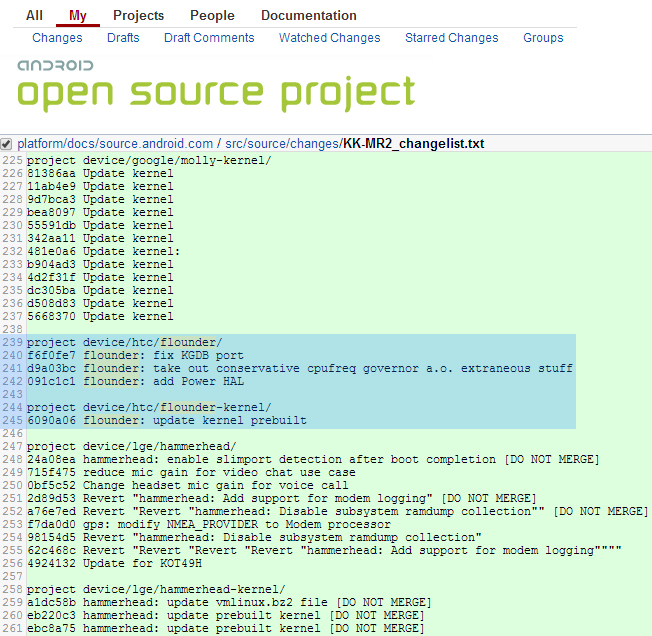 Un dispositif Flounder trouvé dans le code source de l'Android Open Source Project Un dispositif Flounder trouvé dans le code source de l'Android Open Source Project