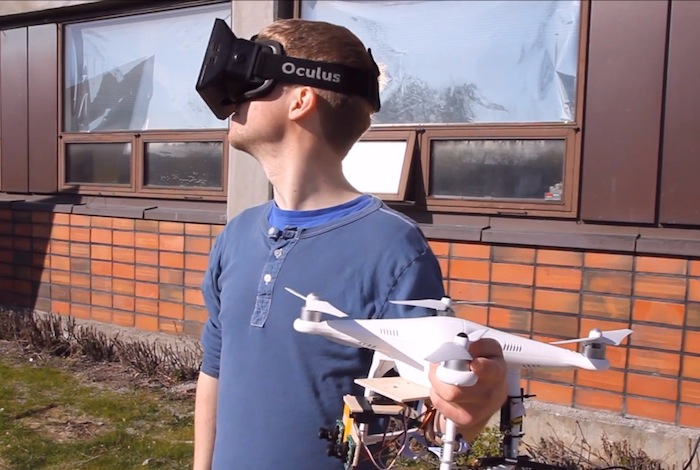 Virtual Insanity : une caméra 3D sur un drone contrôlé par des Oculus Rift