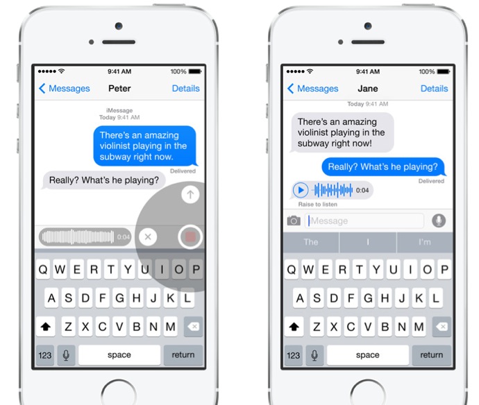 iOS 8 : Messages