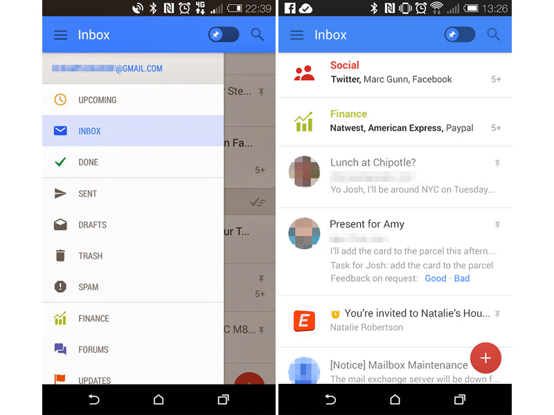 Gmail relookée