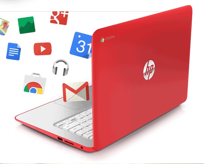 HP Chromebook 11 : rouge