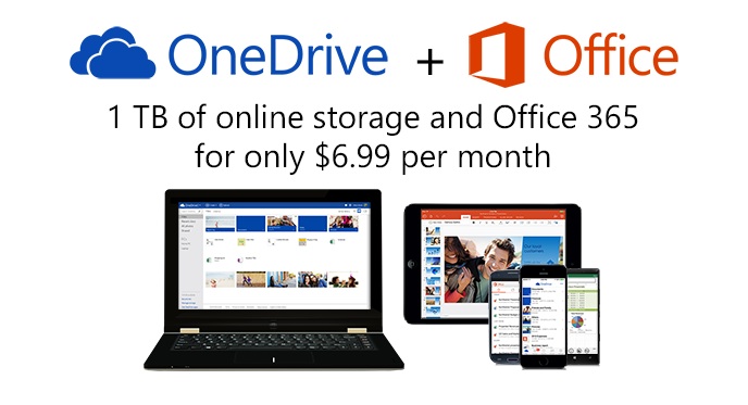 OneDrive : 15 Go gratuits pour tous, 1 To pour les abonnés Office 365 